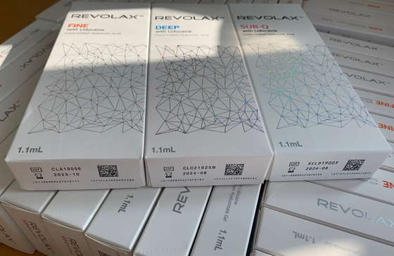 Korea Revolax Filler Cross Linked สำหรับริ้วรอยลึกและการแก้ไขรอยพับ