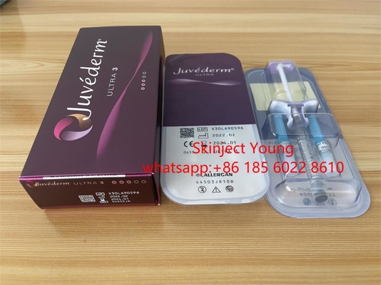 ฟิลเลอร์ริมฝีปาก Juvederm ขนาด 2x1 มล. ฟิลเลอร์ผิวหนังกรดไฮยาลูโรนิกแบบฉีดได้