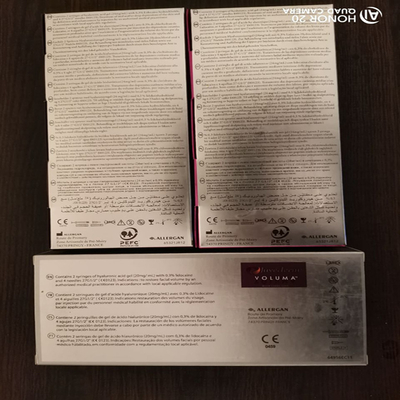 Juvederm Ultra 3 การฉีดกรดไฮยาลูโรนิกเชื่อมขวางสำหรับริ้วรอยระยะเวลา 8-12 เดือน
