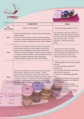 โซลูชั่น Mesotherapy การซ่อมแซมผิวเพื่อความชุ่มชื้นบนใบหน้า