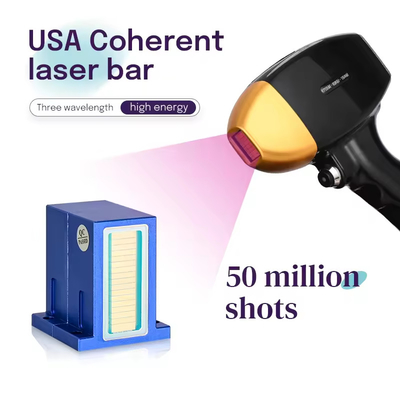 Soprano ICE เครื่องกําจัดผมด้วยเลเซอร์ไดโอเดสความยาวคลื่น 3 Alexandrite Laser Soprano Diode Laser