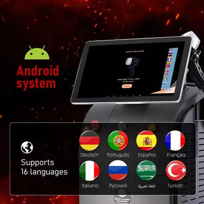 เครื่องกําจัดผมแบบเลเซอร์ดีโอเดส 755nm 808nm 1064nm แบบมืออาชีพ