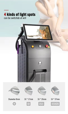 เครื่องกําจัดผมแบบเลเซอร์ดีโอเดส 755nm 808nm 1064nm แบบมืออาชีพ