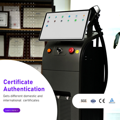 4K ไดโอเดส 755nm 808nm 1064nm Ice Titanium Laser Hair Removal Machine 3 คลื่น
