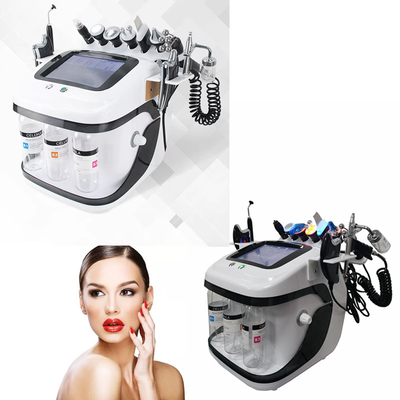 10 ใน 1 การดูแลความงามผิวหนัง Hydra dermabrasion การทําความสะอาดผิวหน้าหลายฟังก์ชัน