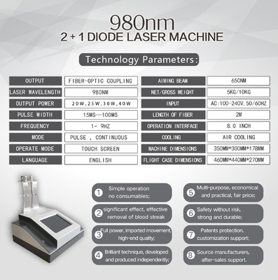 เครื่องทําความงามใบหน้า อินเตอร์เฟซการทํางาน 8.0 นิ้ว และพลังงานออก 1-30W