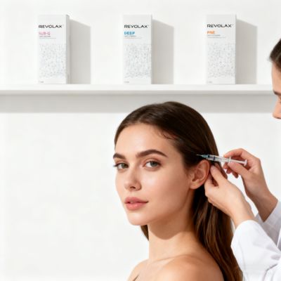 สารเติมเต็มริมฝีปาก Revolax 1.1ml Deep Lip Filler เจลชนิด Cross-Linked ฉีดด้วยกรดไฮยาลูรอนิคสำหรับริมฝีปาก