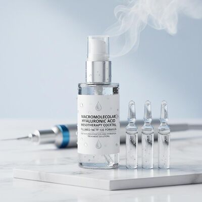 ค็อกเทลเมโซเทอราปี้กรดไฮยอลูรอนิก Macromolecular Hyaluronic Acid เติม Nctf 135 สูตรสําหรับการเยียวยาผิวหนังและการบํารุงน้ํา