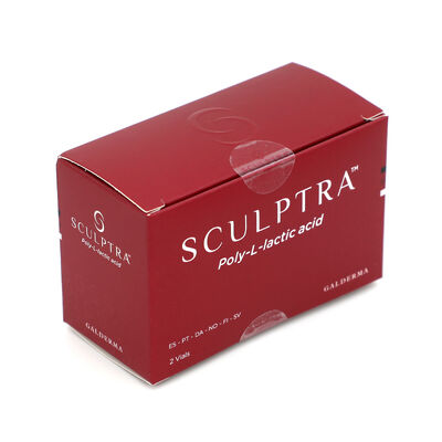 สีแดง Sculptrure 2 กล่อง สารฉีดที่กระตุ้นคอลลาเจนระดับสูง สําหรับการฟื้นฟูปริมาณผิวหน้าและการเยียวยาผิวหนังระยะยาว