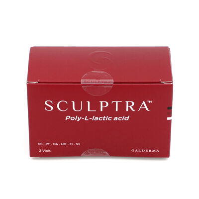 สีแดง Sculptrure 2 กล่อง สารฉีดที่กระตุ้นคอลลาเจนระดับสูง สําหรับการฟื้นฟูปริมาณผิวหน้าและการเยียวยาผิวหนังระยะยาว