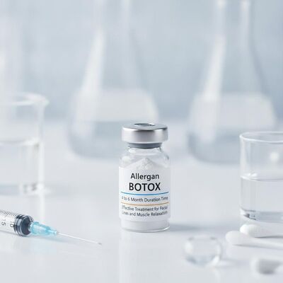 ระยะเวลา 4 ถึง 6 เดือน โบท็อกซ์ Allergan ผงสีขาว การรักษาที่มีประสิทธิภาพสำหรับริ้วรอยบนใบหน้าและการผ่อนคลายกล้ามเนื้อทางการแพทย์