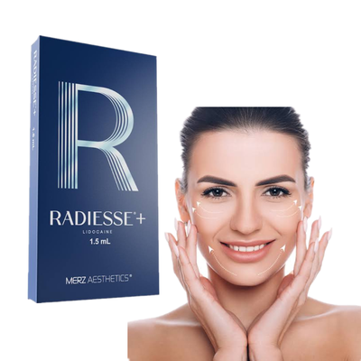 Radiesse+ Lid0 1.5ml Dermal Filler CaHA Collagen Biostimulator for Facial Anti‑Aging & Jawline Shaping