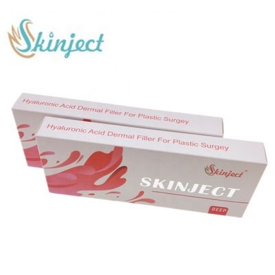 ฟิลเลอร์ฉีดกรดไฮยาลูโรนิกแบบฉีดได้ 1ml 2ml 5ml สำหรับจมูกคางแก้ม