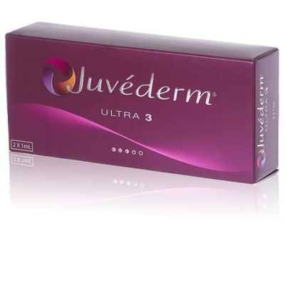 Juvederm Ultra3 2*1ml เข็มฉีดยาเข็มฉีดยา Hyaluronic Acid Dermal Filler ฉีดฟิลเลอร์สำหรับริมฝีปาก