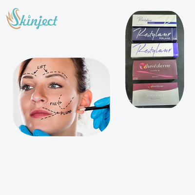 ฟิลเลอร์ฉีดผิวหนังสำหรับร่องน้ำตาก่อนและหลัง Juvederm Smile Line