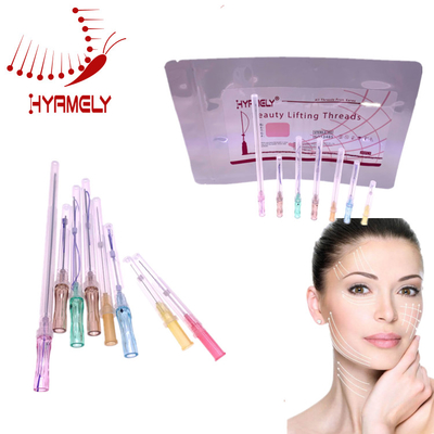 เกาหลี Cog 3D Thread PDO ยกเกลียวสำหรับบรรจุภัณฑ์ปลอดเชื้อใบหน้า