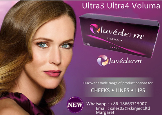 Juvederm Ultra3 Ultra4 Voluma ฟิลเลอร์ต่อต้านริ้วรอย Hyaluronic Acid Dermal