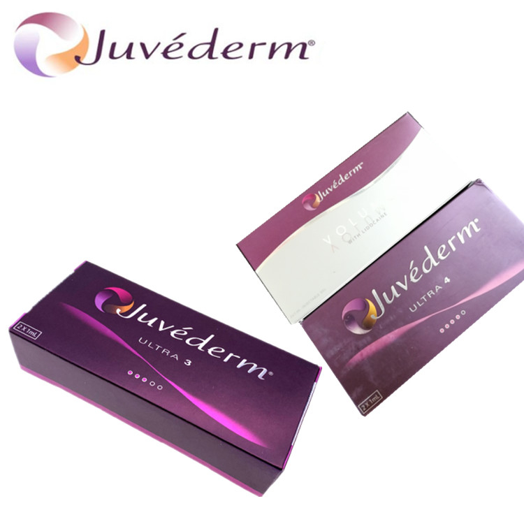ไฮลูรอนิกแอซิด Dermal Filler Premium Juvederm HA เติมหน้า Ultra3 Ultra4 Voluma สําหรับการเยียวยาใบหน้า