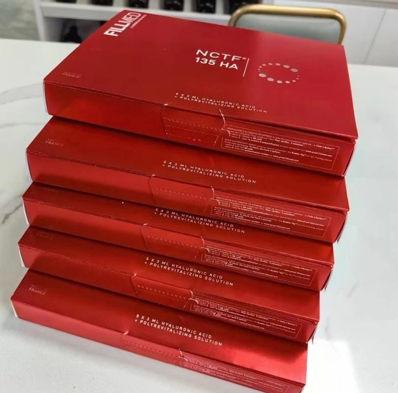 Filorga NCTF 135HA เซรั่มเมโซเทอราพี พร้อมชุดสําหรับ 5 การรักษาเพื่อการปรับปรุงความชุ่มชื้นและผิวหนัง