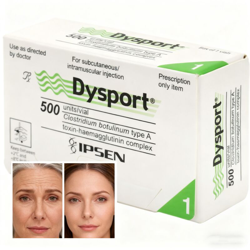 ขายปลีก Dysport Injection สําหรับเส้นผิวหน้าลึก Anti Wrinkle Botox 500u