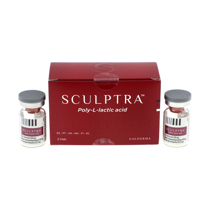 สีแดง Sculptrure 2 กล่อง สารฉีดที่กระตุ้นคอลลาเจนระดับสูง สําหรับการฟื้นฟูปริมาณผิวหน้าและการเยียวยาผิวหนังระยะยาว