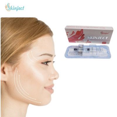 การฉีดเจลกรดไฮยาลูโรนิกแบบเชื่อมโยงข้ามสำหรับฟิลเลอร์คางจมูกแก้ม 2ml / Box