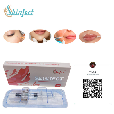 Injectable Skinject Deep HA Dermal 2ml ฟิลเลอร์ริมฝีปาก แก้ม คาง Nasolabial Fold