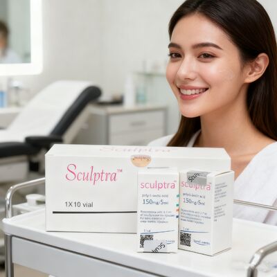 Sculptra 150mg PLLA กระตุ้นการสร้างคอลลาเจนตามธรรมชาติเพื่อเพิ่มปริมาตรให้ใบหน้าบริเวณแก้ม
