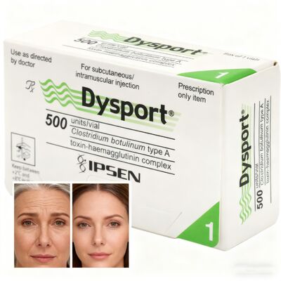 ขายปลีก Dysport Injection สําหรับเส้นผิวหน้าลึก Anti Wrinkle Botox 500u
