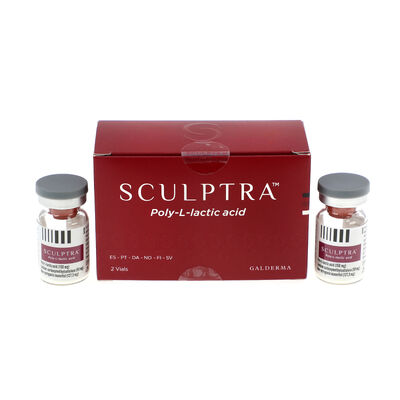 สีแดง Sculptrure 2 กล่อง สารฉีดที่กระตุ้นคอลลาเจนระดับสูง สําหรับการฟื้นฟูปริมาณผิวหน้าและการเยียวยาผิวหนังระยะยาว