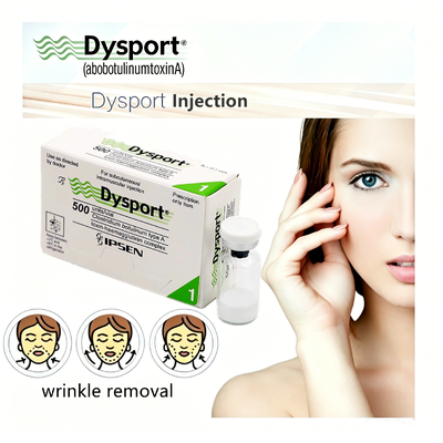 การฉีด Dysport เกรดการแพทย์ การรักษาเสริมสวยงามที่น่าเชื่อถือสําหรับการออกแบบใบหน้าและการกําจัดริ้วรอย Botulinum Toxin 500 หน่วย