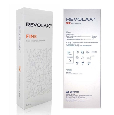 24 Mg / Ml 1.1ml Revolax Hyaluronic Acid Dermal Filler สำหรับริ้วรอยเล็ก ๆ